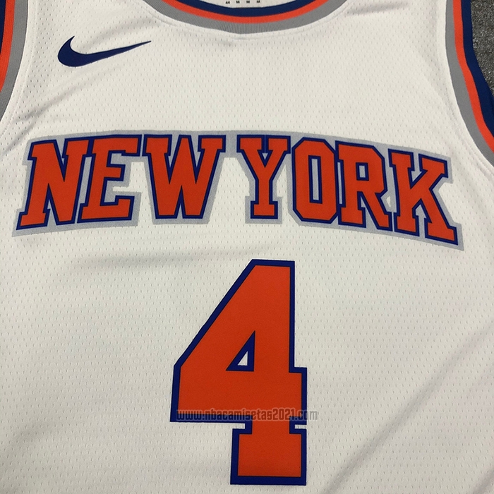 Camiseta New York Knicks Derrick Rose #4 Association Blanco